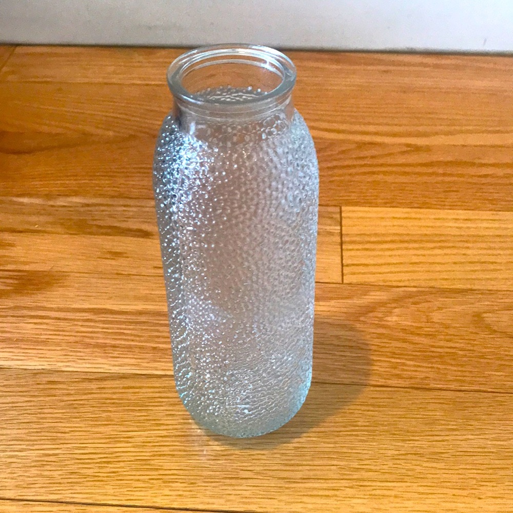 Vintage milk glass vase / bottle